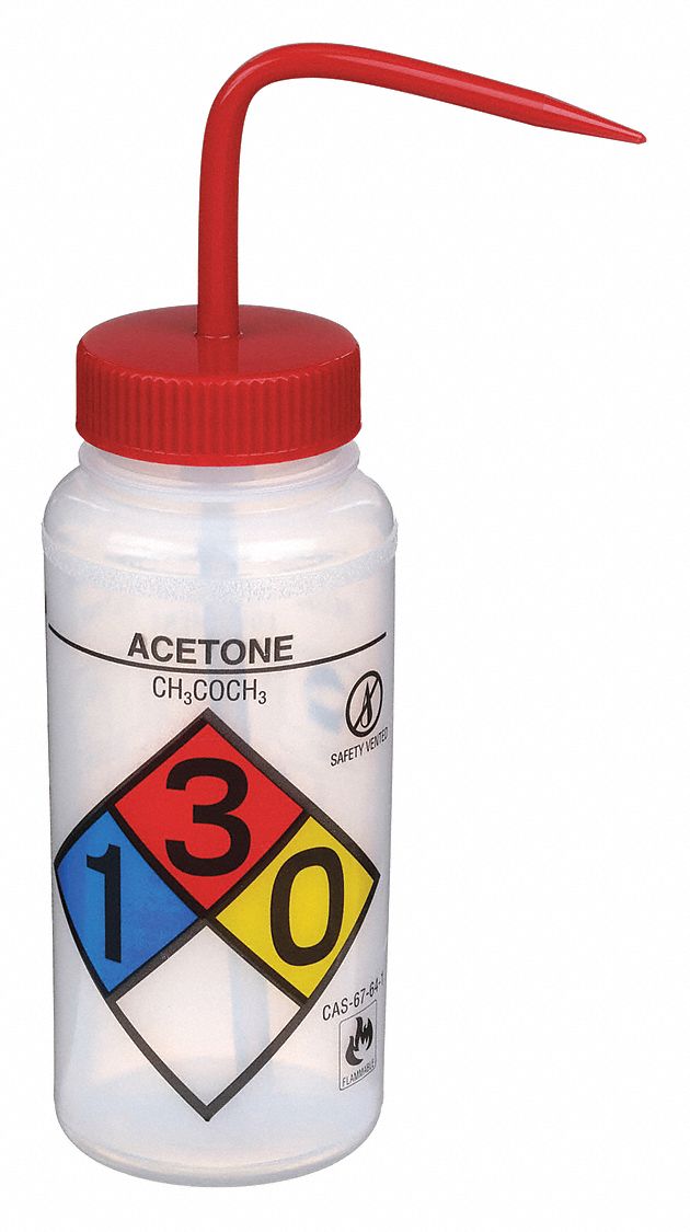 Wash Bottle, 500 mL, 53 mm Dia, PK4