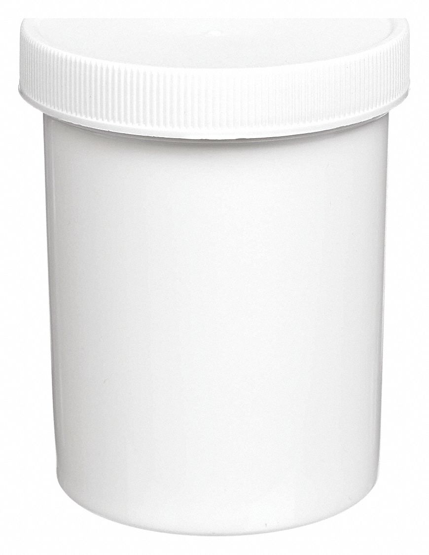 SCREW CAP JAR,236.6ML,PLASTIC,WIDE,PK12