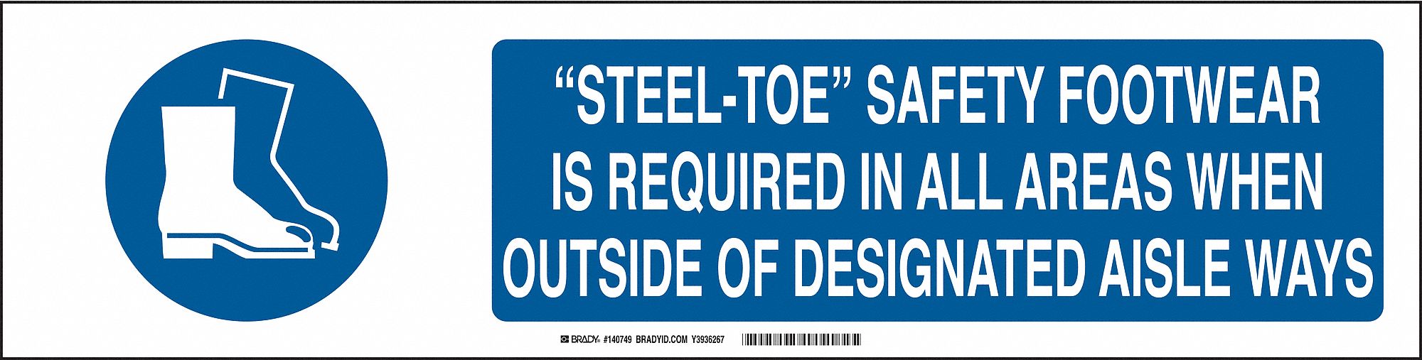 Sign Slider Insert: Aluminum, White, Blue, Not Retroreflective, 6 in x 23 7/8 in Nominal Sign Size