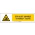 Stay Alert And Yield To Forklift Traffic Sign Slider Message Inserts