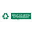 Segregate Waste And Recycle In Appropriate Containers Sign Slider Message Inserts