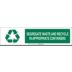 Segregate Waste And Recycle In Appropriate Containers Sign Slider Message Inserts