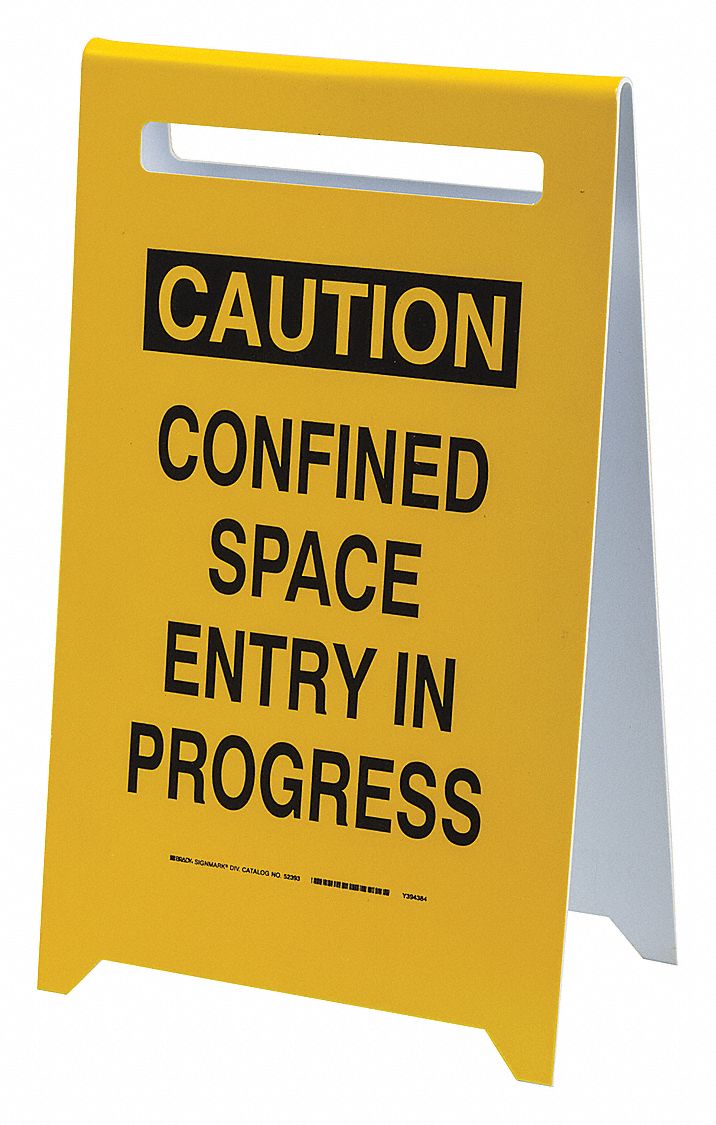 ENSEIGNE AU SOL ESPACE CLOS