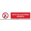 Use Of Cellular Phones Prohibited Sign Slider Message Inserts