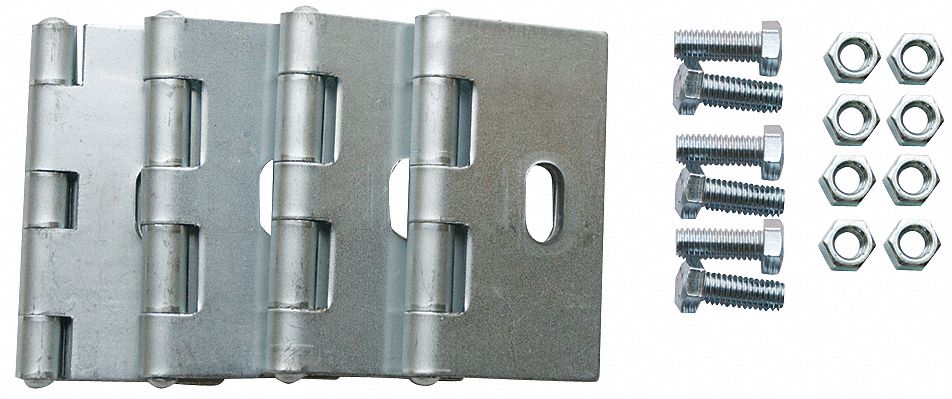 Adjustable Hardware Pack: Hardware Pack, Unfinished, Steel, Silver, (8) Nuts/Bolts/Hinges
