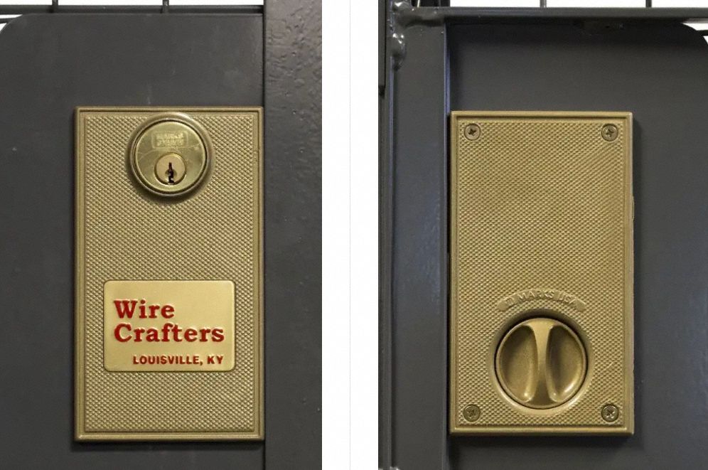 Slide Door Cylinder Lock: Sliding Door Lock, Unfinished, Steel, Gold, Locks