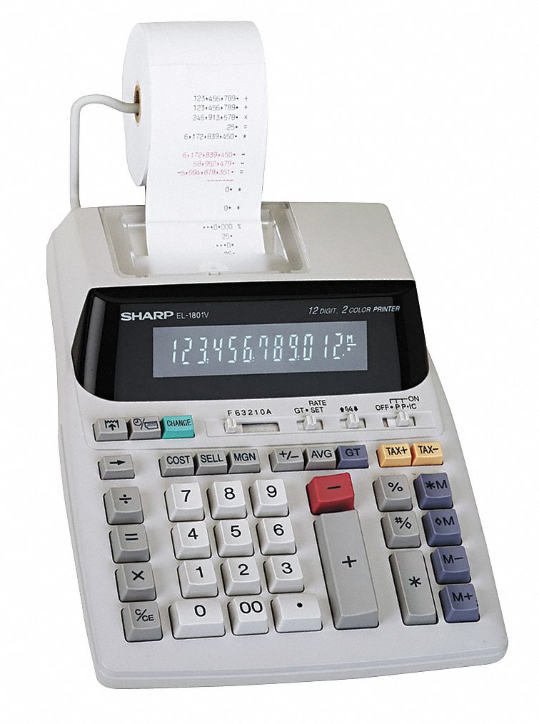 Printing Calculator 7.63 W 2 H