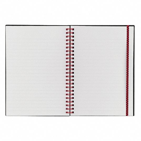 N' RED, 8-1/4 x 5-5/8 in Size, Legal, Notebook - 35W807|JDKC67009 - Grainger