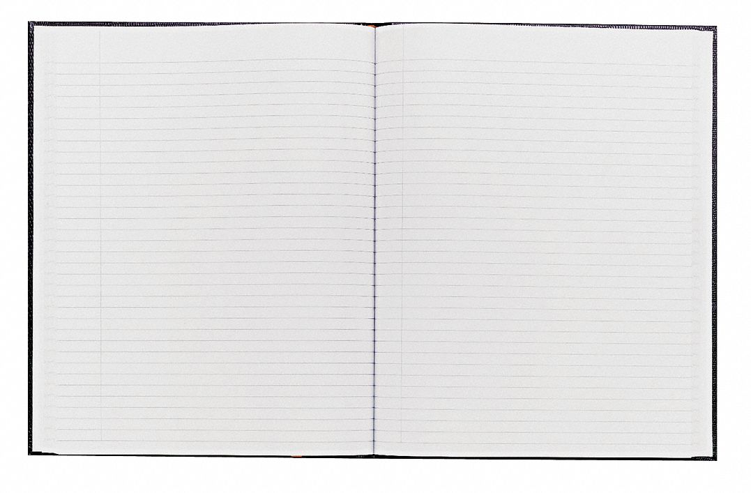 Notebook: 8-1/2 in x 10-3/4 in Sheet Size, College, White, 75 Sheets, 50% Recycled Content