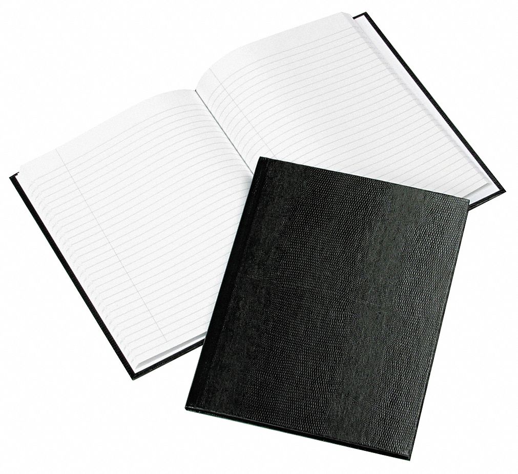 Notebook: 7-1/4 in x 9-1/4 in Sheet Size, College, White, 150 Sheets, 50% Recycled Content