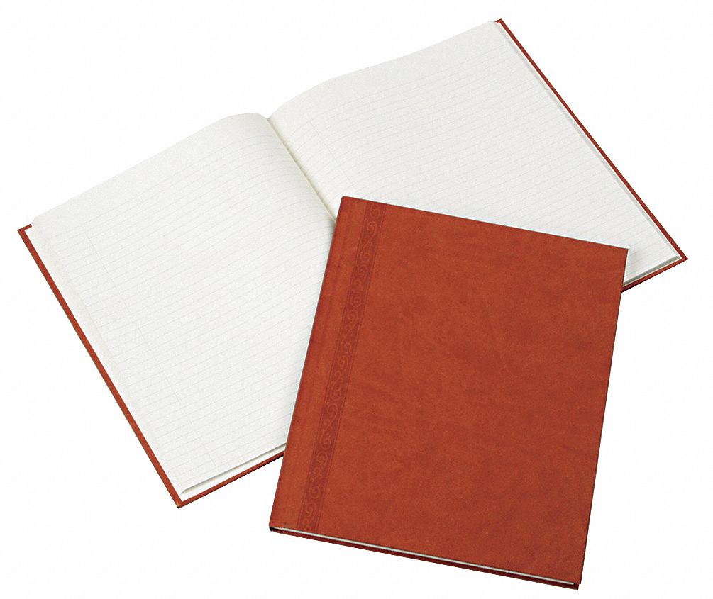Notebook: 8-1/2 in x 11 in Sheet Size, College, Cream, 75 Sheets, 50% Recycled Content, Tan
