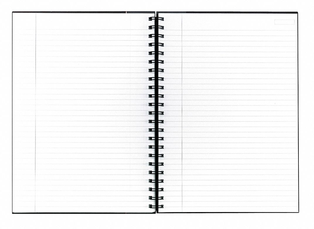 35W894 - Business Notebook 11-3/4 x 8-1/4 In Gray