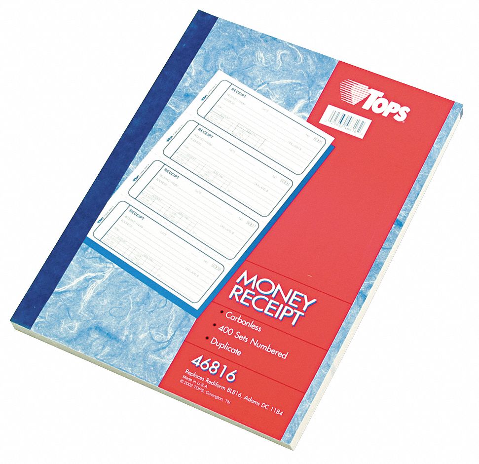 adams money receipt books