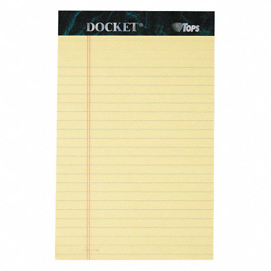 TOPS, 5 in x 8 in Sheet Size, Narrow, Notepad - 35W936|TOP63350 - Grainger