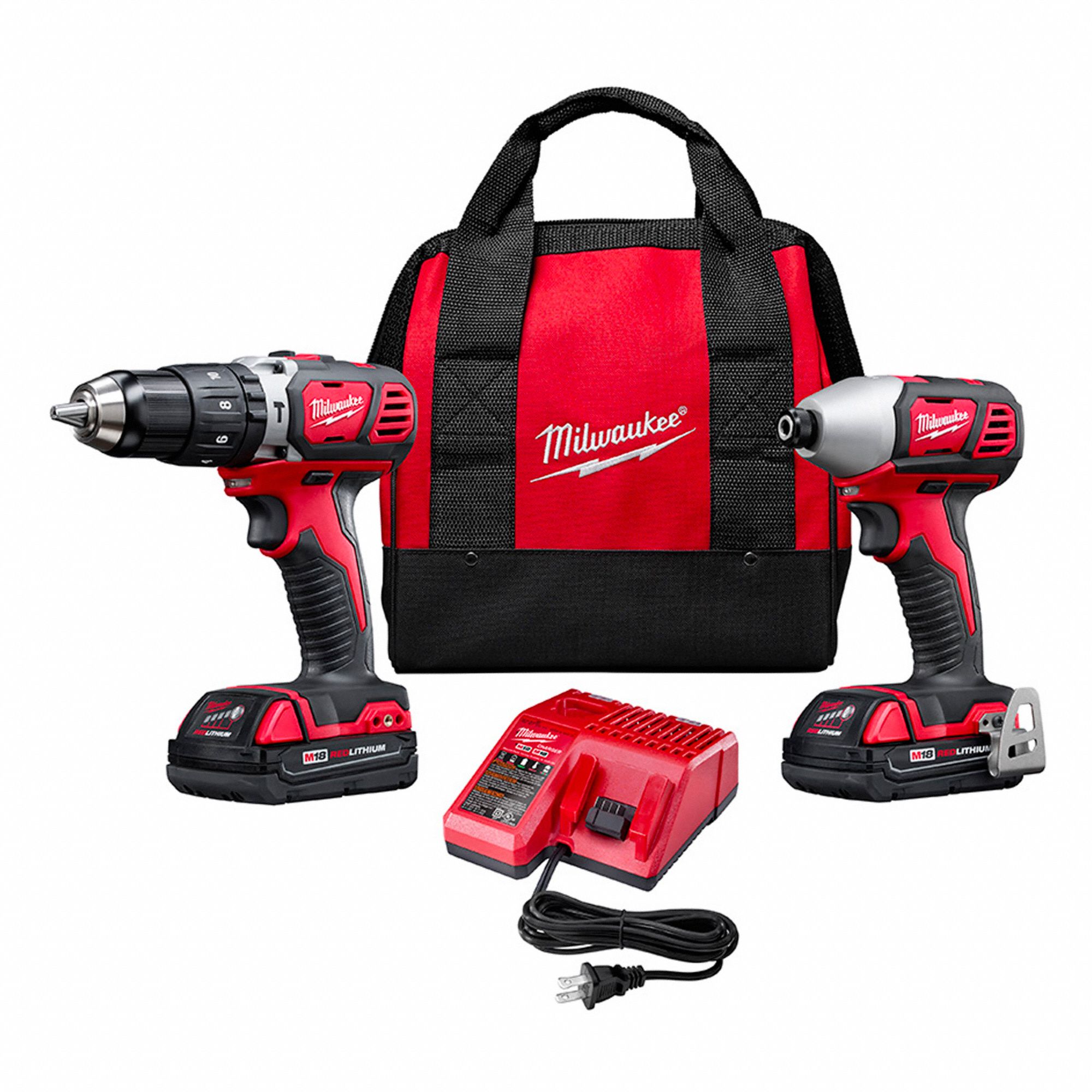 COMBINATION KIT, CORDLESS, 18V, 1.5 AH, 2-TOOLS, INCLUDES DRILL/HEX IMPACT DRIVER