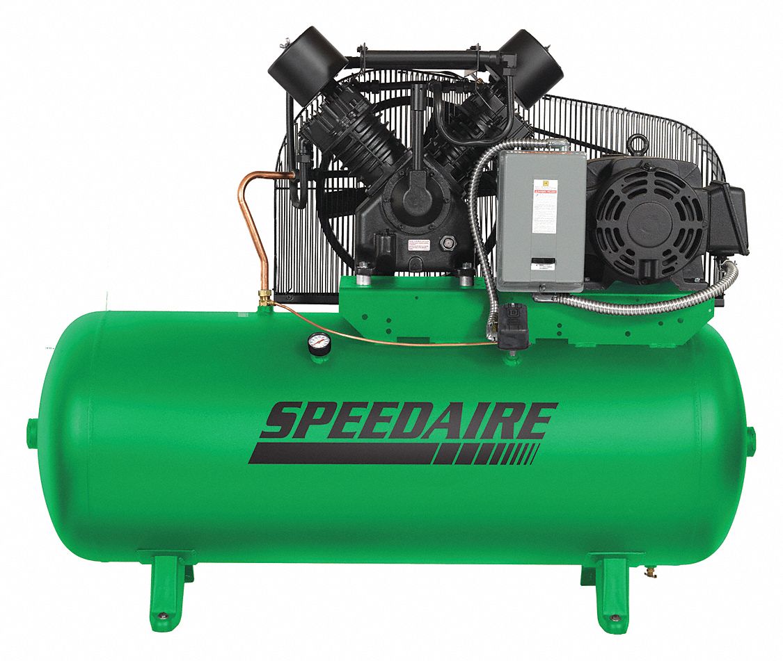 SPEEDAIRE 3 Phase Electrical Horizontal Tank Mounted 15.0 hpHP Air