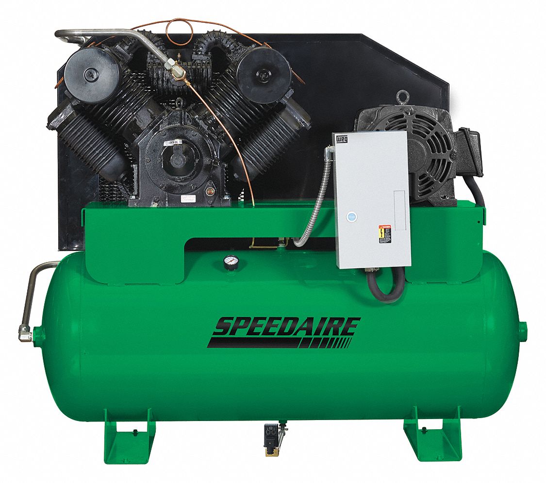 SPEEDAIRE 3 Phase Electrical Horizontal Tank Mounted 30.0HP Air