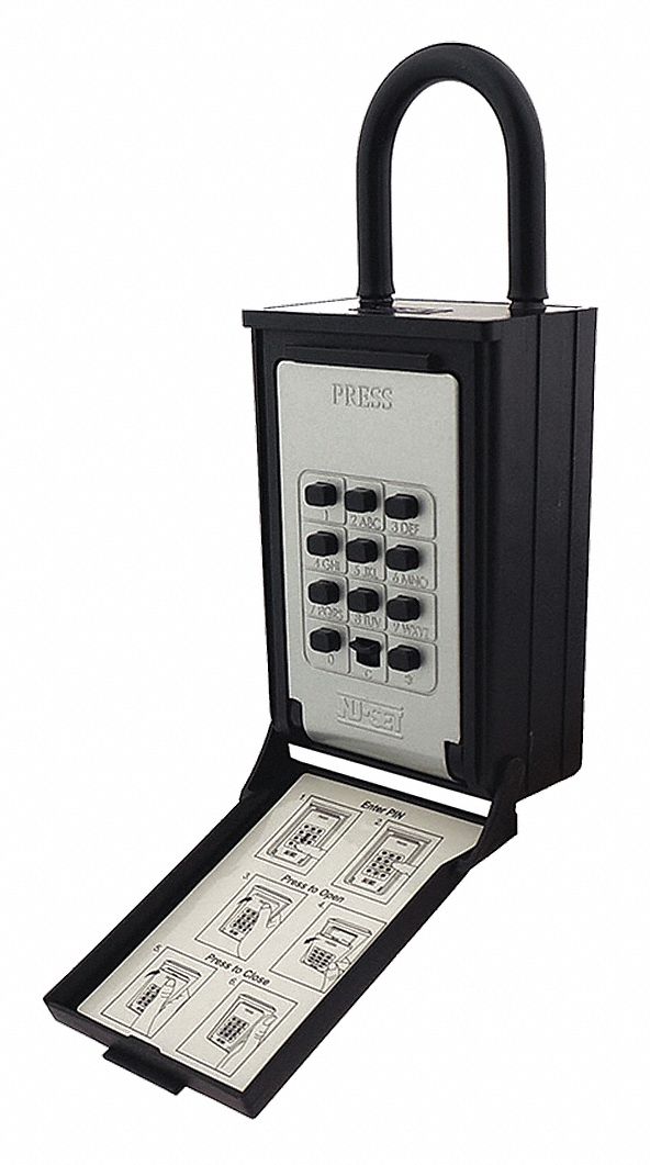 LOCK BOX,WALL MOUNTING,5-KEY,ZINC ALLOY