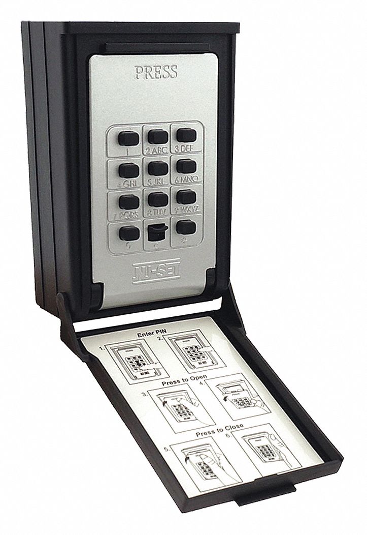 LOCK BOX,WALL MOUNTING,7-KEY,ZINC ALLOY