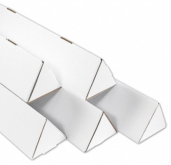 CROWNHILL Triangular, Mailing Tube, With Folded Ends, 2x301/4 in Usable DxL 35WD21MTM230
