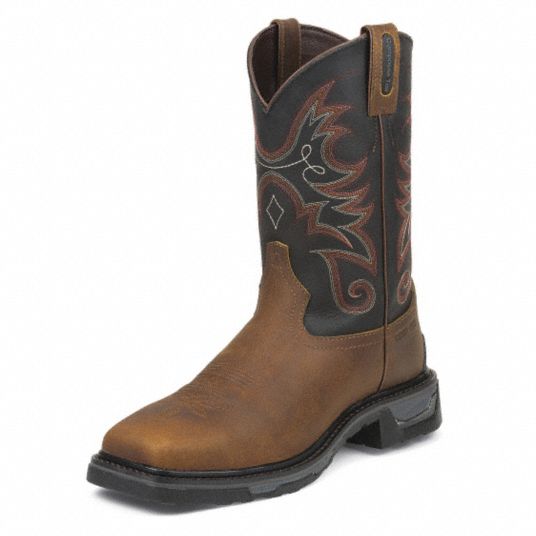 TONY LAMA BOOT CO. Western Boot, 10-1/2, EE, Men's, Brown, Composite ...