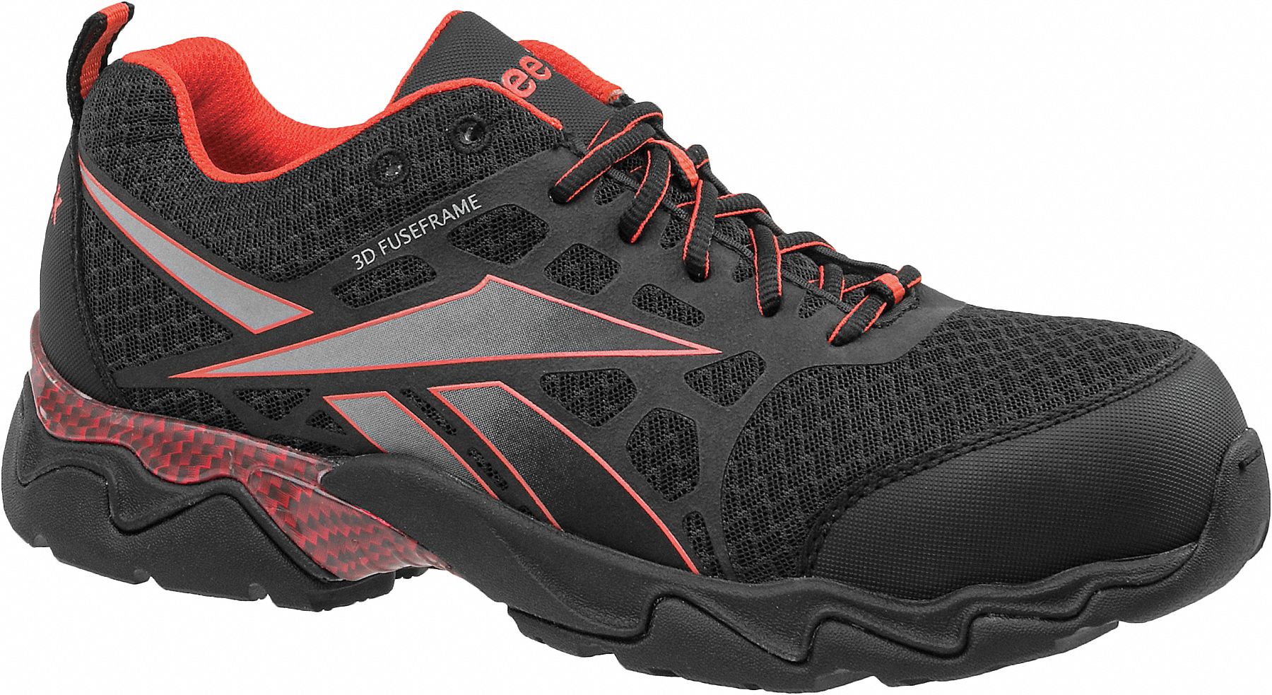 Reebok Athletic Shoe 11 W Mens Blackred Composite Toe Type 1 Pr 35wk47rb1061 Grainger 3217