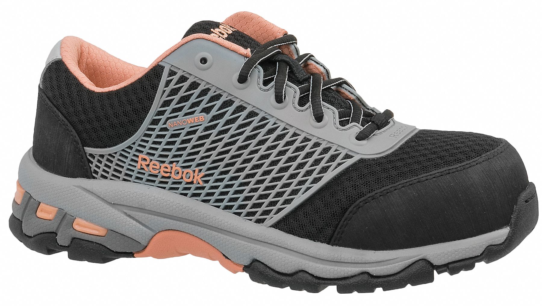 Athletic Shoe, M, 9 1/2, Black, PR