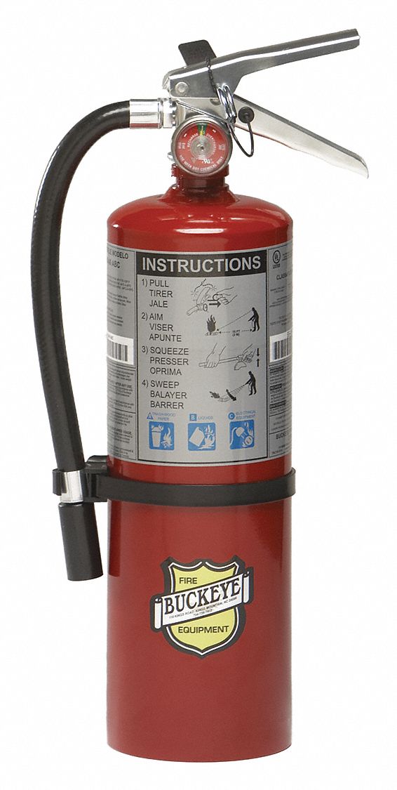 Fire Extinguisher Steel Red ABC