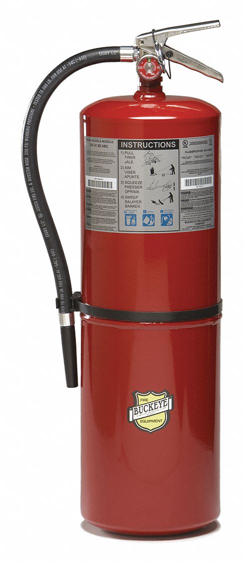 Fire Extinguisher Steel Red ABC
