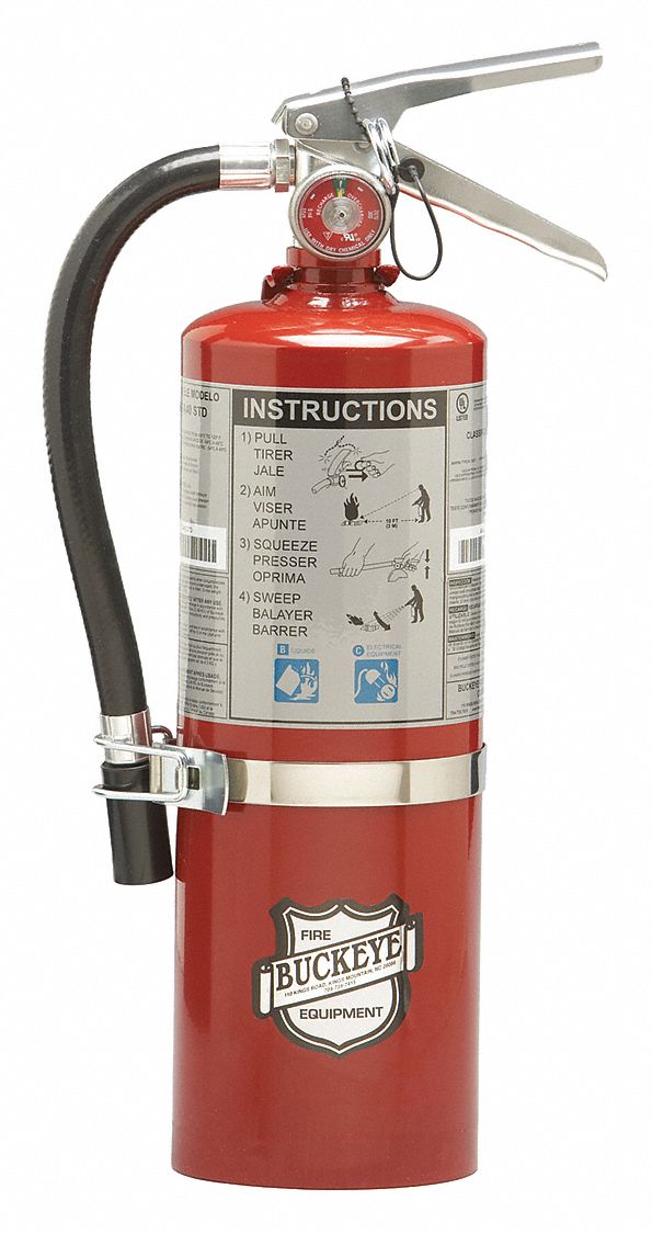 Fire Extinguisher Steel Red BC
