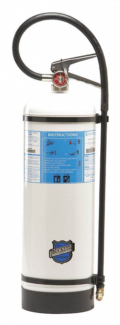 Fire Extinguisher: Deionized Water, AC, 2.5 lb Capacity, 2A:C, Wall Mount