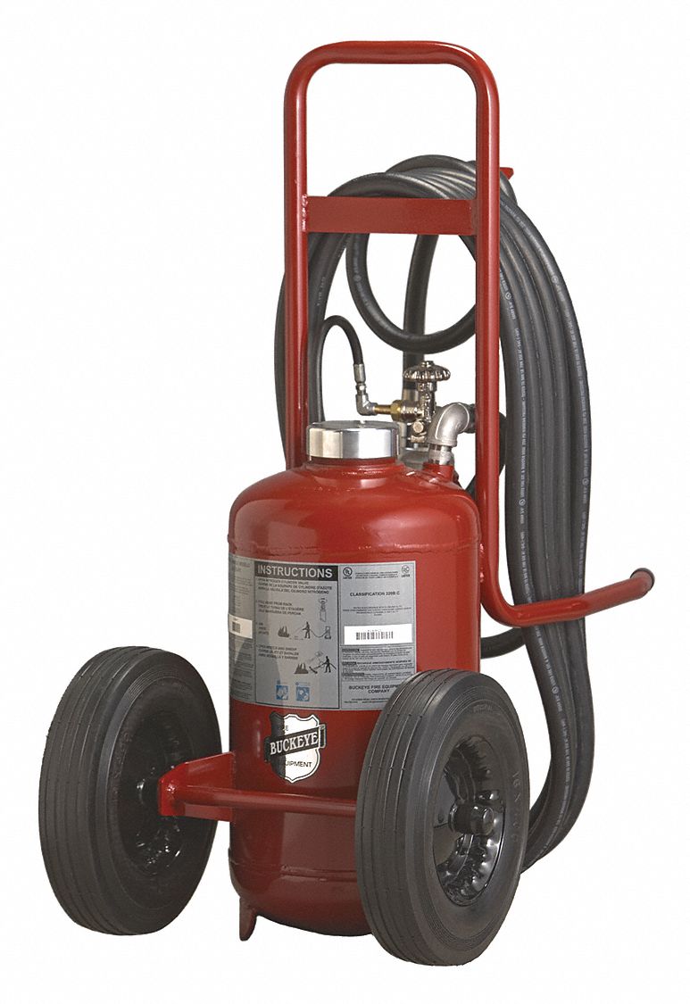 BUCKEYE, 125 lb Extinguisher Capacity, 30A240BC, Wheeled Fire
