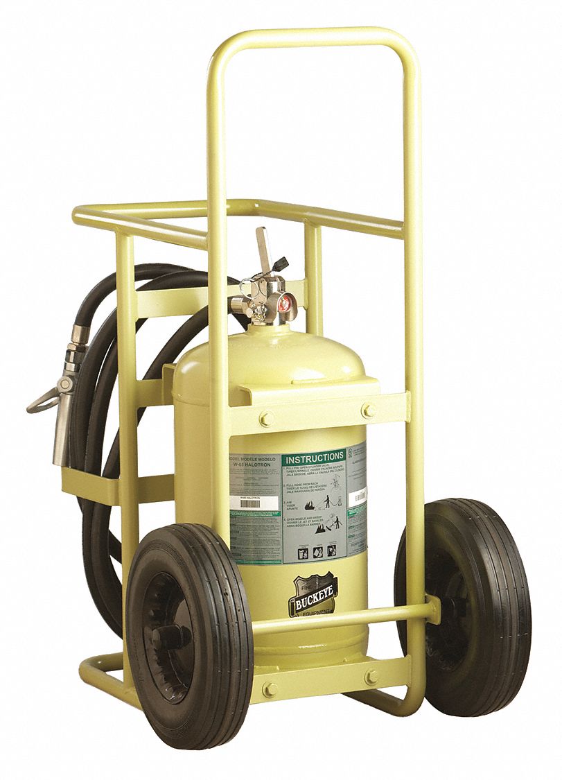 Wheeled Fire Extinguisher ABC Green