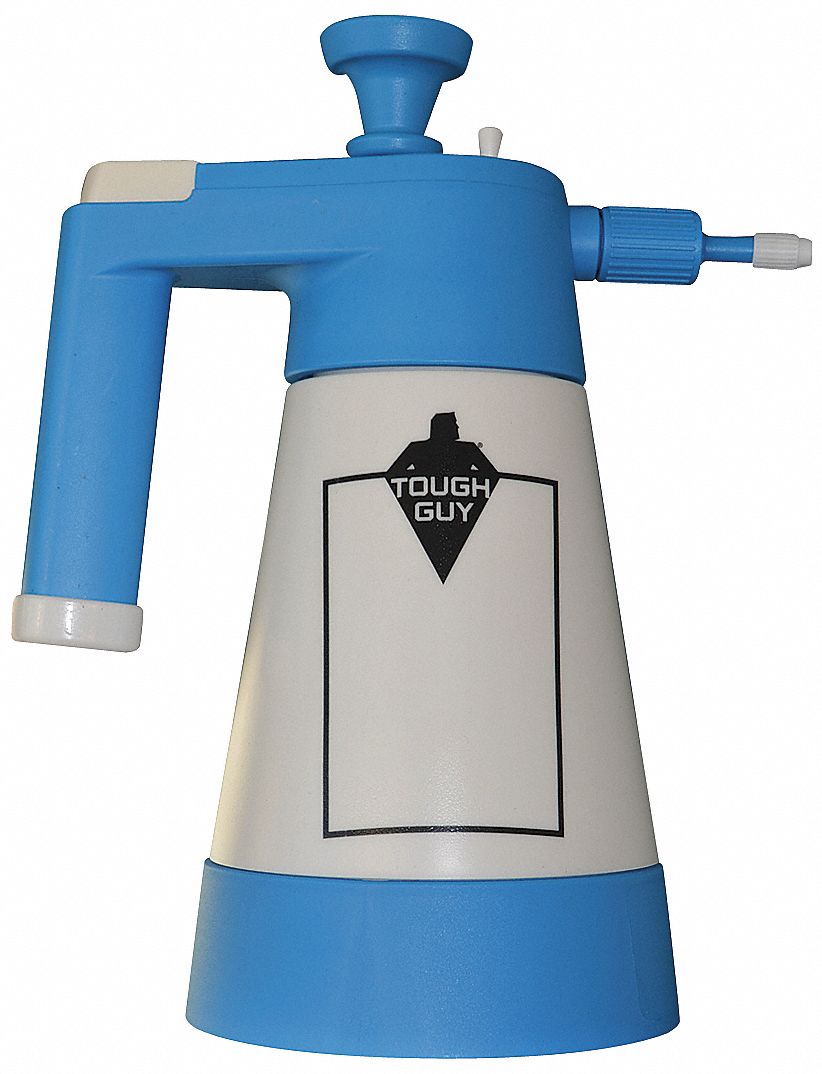 TOUGH GUY Compressed Air Spray Bottle: 51 oz Container Capacity,  Mist/Stream, White, Gray/Black