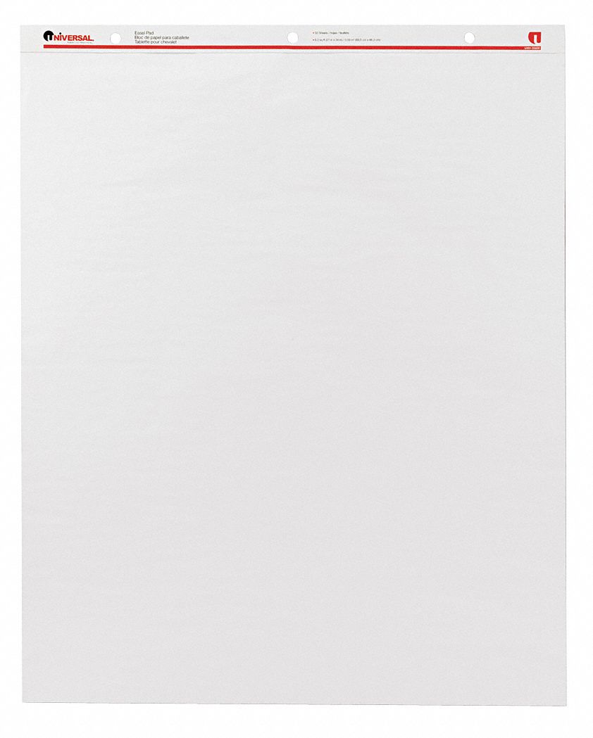 35X073 - Easel Pad Plain 27 x 34 In White PK2