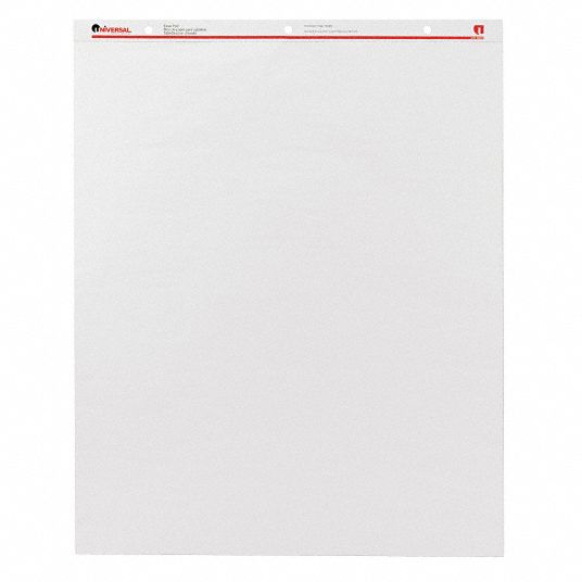 UNIVERSAL, Plain, 27 in x 34 in Sheet Size, Easel Pad 35X073UNV35600