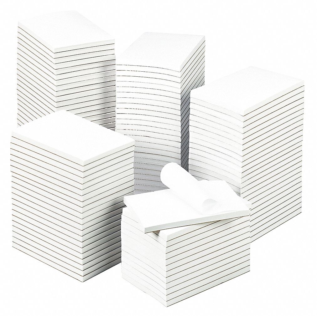 UNIVERSAL, White, Std, Sticky Notes - 35X088|UNV35624 - Grainger