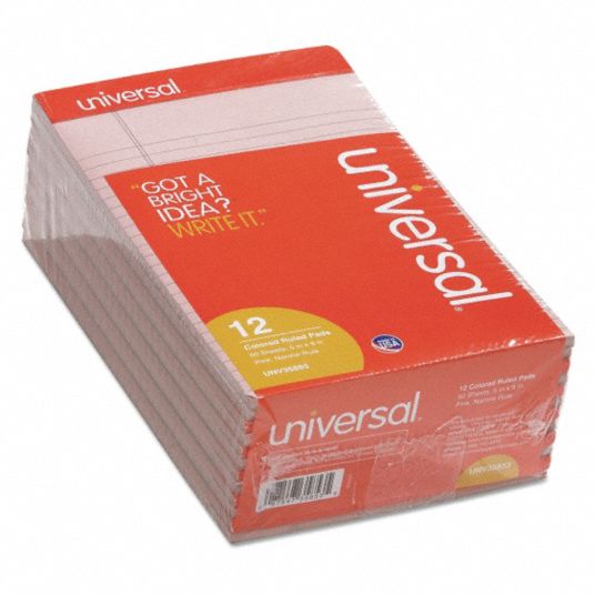 UNIVERSAL, 5 in x 8 in Sheet Size, Narrow, Notepad 35X103UNV35853