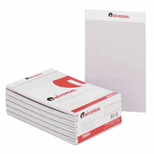 UNIVERSAL, 5 in x 8 in Sheet Size, Narrow, Notepad 35X104UNV35854