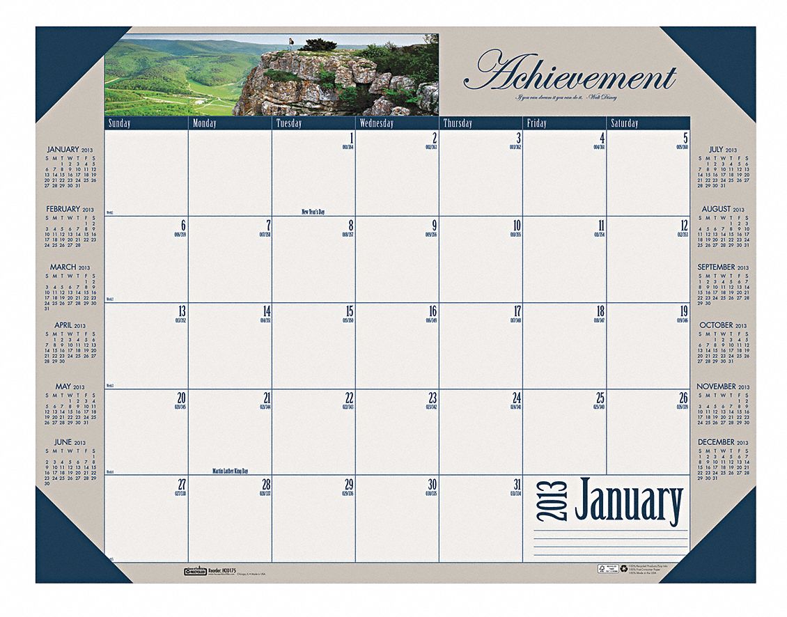 House Of Doolittle Monthly Desk Calendar 22x17 In 35x215
