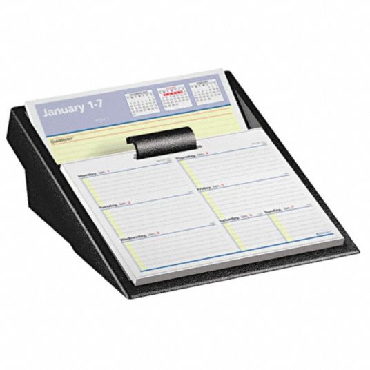AT-A-GLANCE, 7 in Sheet Ht, 6 in Sheet Wd, Desk Pad Calendar - 35X343 ...