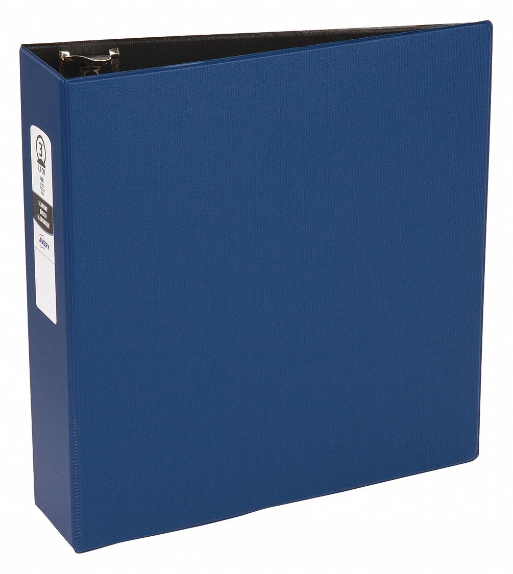 3 in Ring Size Binders, Round, 3Ring Binder 35X389AVE03601 Grainger