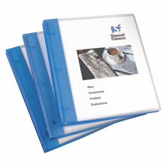 AVERY 3Ring Binder 1/2 in Ring Size Binders, Round, 100 Sheet Capacity Binders, Blue