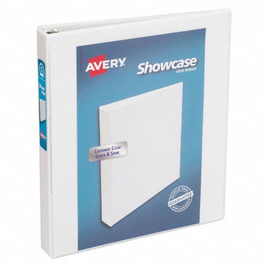 Buy White Letter Size Clear View 3-Ring Binders