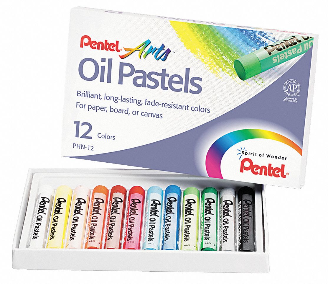 Oil Pastel Set w/Carrying Case PK12