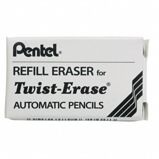 PENTEL Mechanical Pencil Eraser Refill, PK 3 35X917PENE10 Grainger