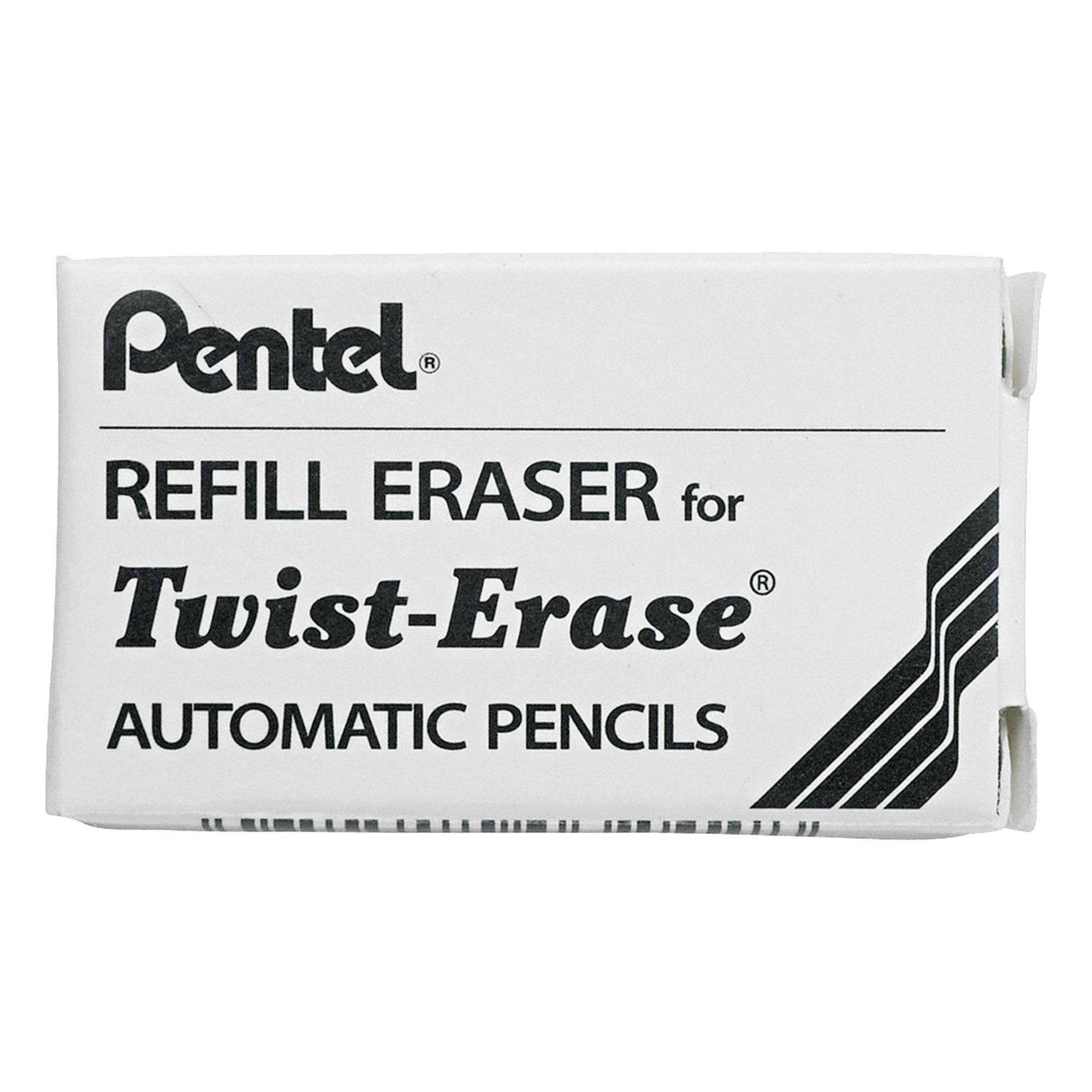 Eraser Refill: Polyvinyl Chloride, White, Side FX/Twist Erase/Twist Erase II, 3 PK