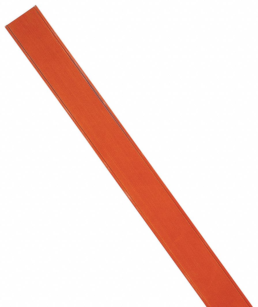 Marking Stake: Polyester, 3 3/4 in Post Wd, Straight Post End, Includes Reflective Striping, White