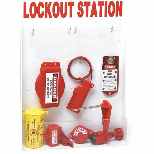 BRADY, Electrical & Valve, Lockout Station, Lockout Station 35XM10