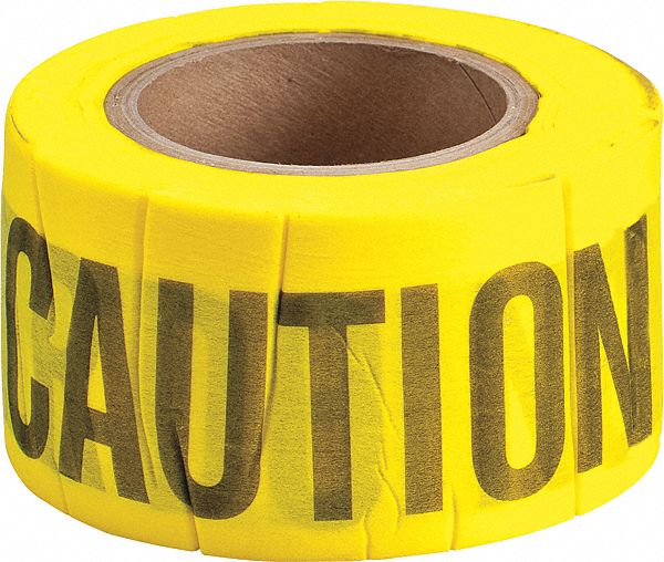 BARR TAPE,WOOD FIBER,CAUTION,3